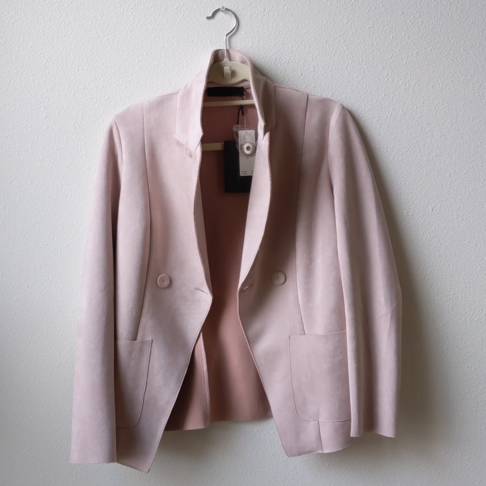 Anthropologie faux suede jacket